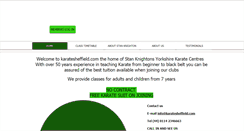 Desktop Screenshot of karatesheffield.com